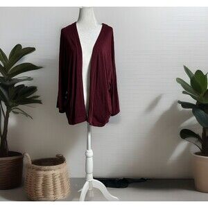 Prana Women's Burgundy Cardigan Fall Countrycore Casual Long Sleeves Cozy SZ S